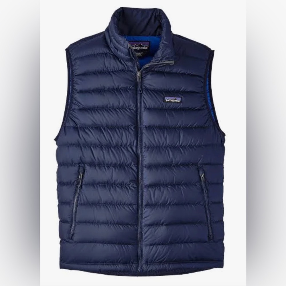 Patagonia Men's Down Sweater Vest - Navy Blue - LG - NWOT